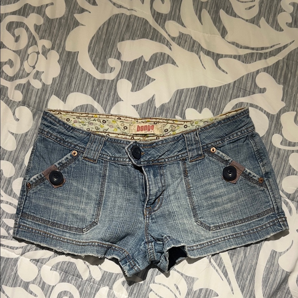 BONGO Women's Light Blue Jean Shorts